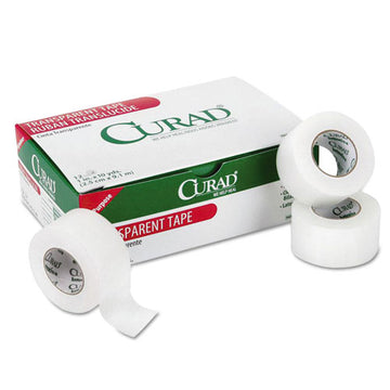 Curad® Transparent Surgical Tape, 1" Core, 1" X 10 Yds, Clear, 12-pack freeshipping - TVN Wholesale